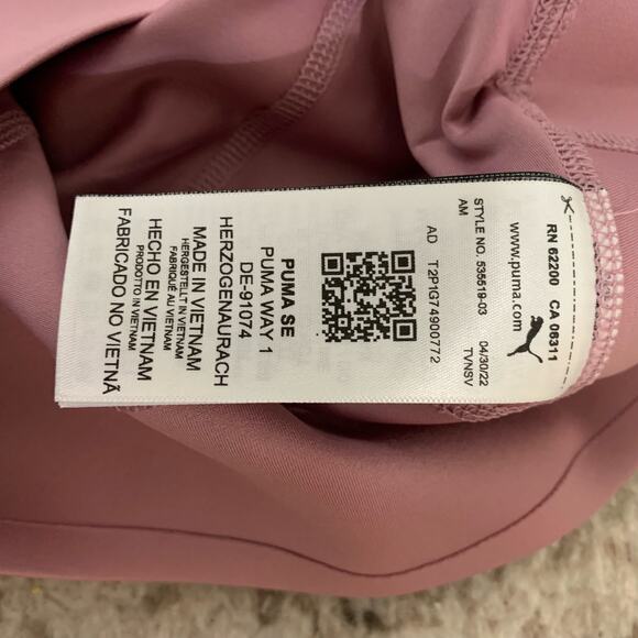 NWT Puma PWRSHAPE Fancy Plants Pink Botanical Pattern Golf Skort Size XL - Picture 11 of 12